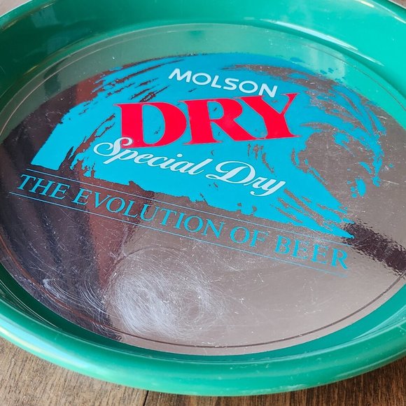 MOLSON DRY SPECIAL DRY BAR Tray Beer Tray Plastic Mirrored - Picture 2 of 4
